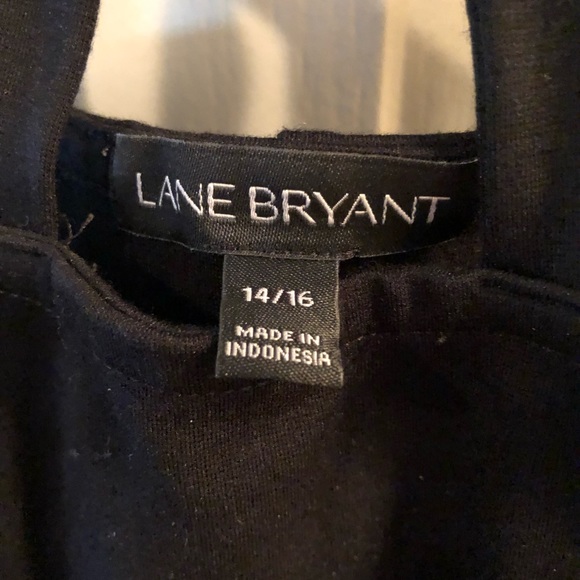 Black criss cross peplum top - Picture 3 of 4